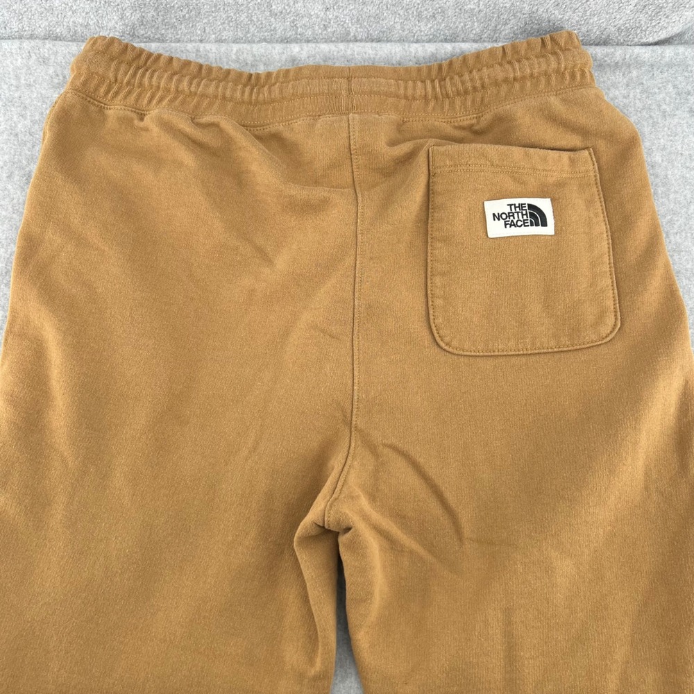 The North Face Mens Heritage Patch Joggers Brown Fleece Sweatpants Medium - Picture 7 of 9